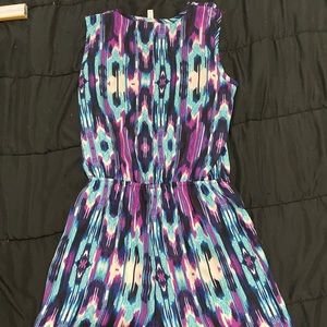 Blue and purples romper